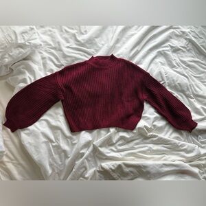 Forever 21 Rich Burgundy Turtleneck Sweater